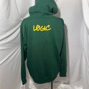 Independent Trading Co Green “No Pressure” Logic Graphic Hoodie Medium